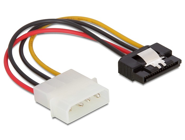 DeLock Cable Power SATA HDD > Molex 4 pin male with metal clip &#8211; straight