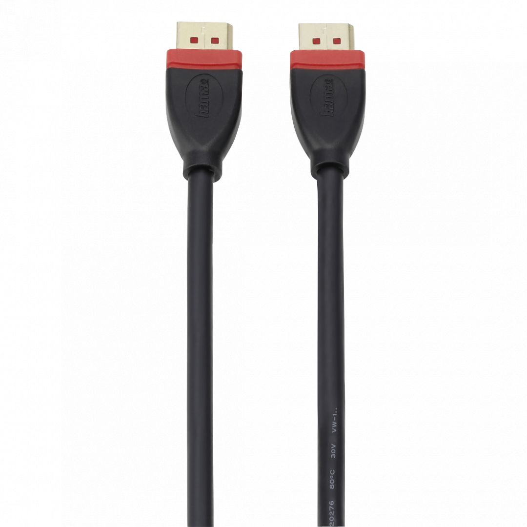 Hama DisplayPort 8K UltraHD Gold-plated Double-shielded cable 1,8m Black
