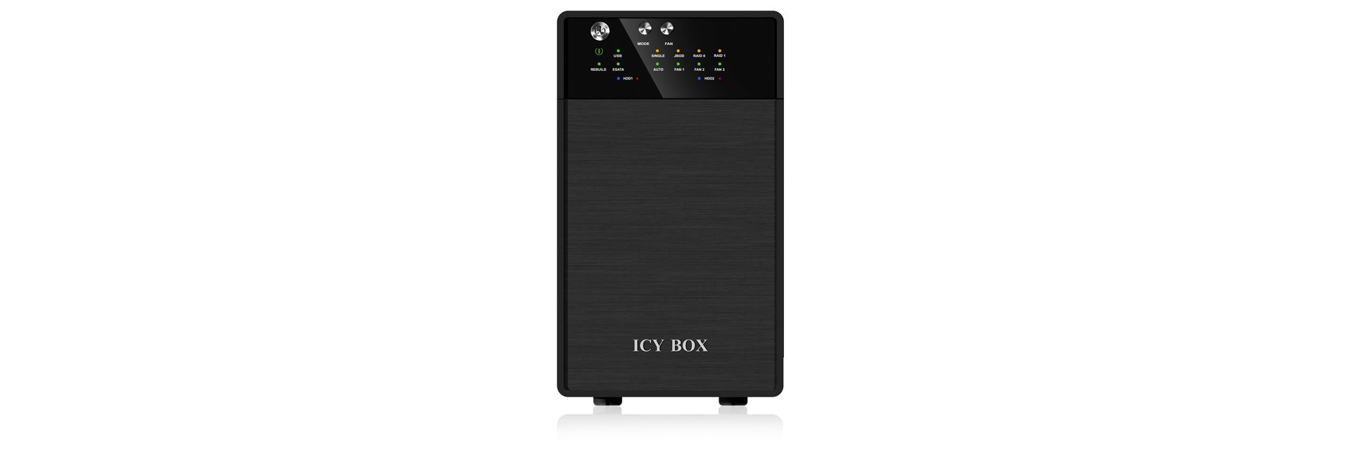 Raidsonic IcyBox IB-RD3620SU3 External dual RAID system for 3.5" SATA I/II/III HDD with USB 3.0 and eSATA