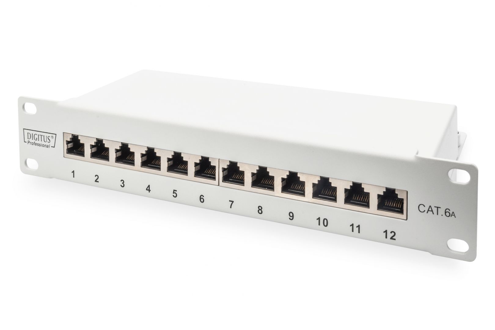 Digitus CAT 6A Patch Panel, shielded, 12-Port