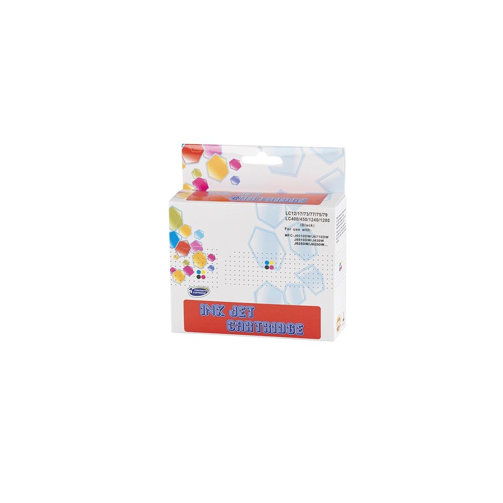 ECO Brother LC12/1240/1280XL tintapatron black, ECO