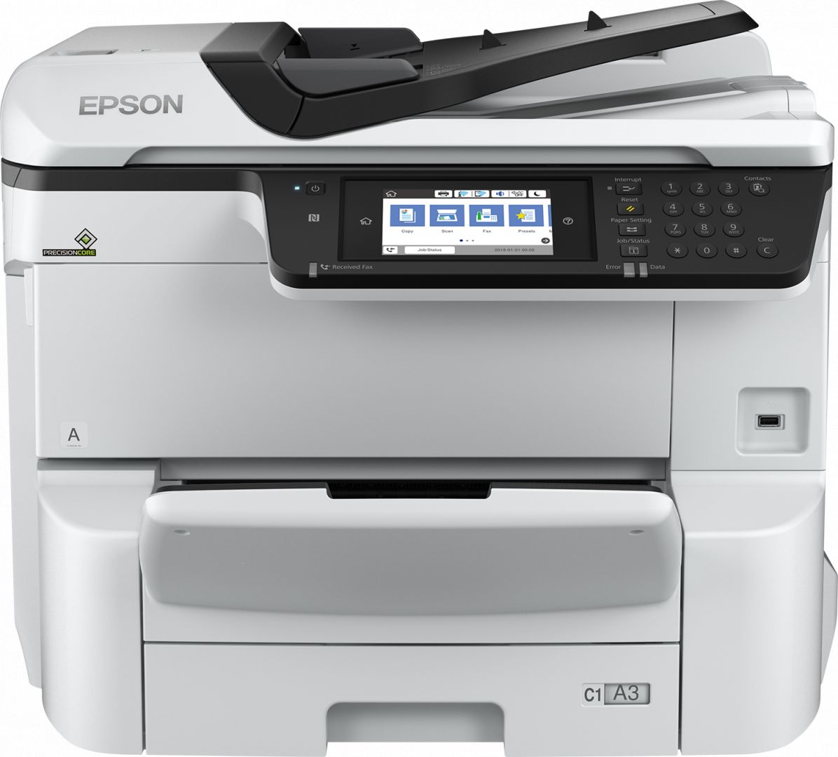 Epson WorkForce Pro WF-C8610DWF wireless tintasugaras nyomtató/másoló/síkágyas scanner/fax A3