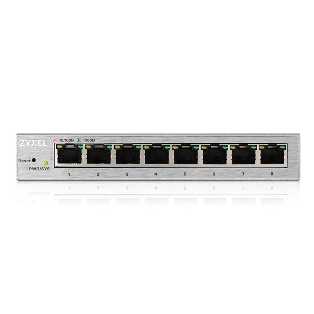 ZyXEL GS1200-8 8port Gigabit LAN (60W) menedzselhető asztali switch