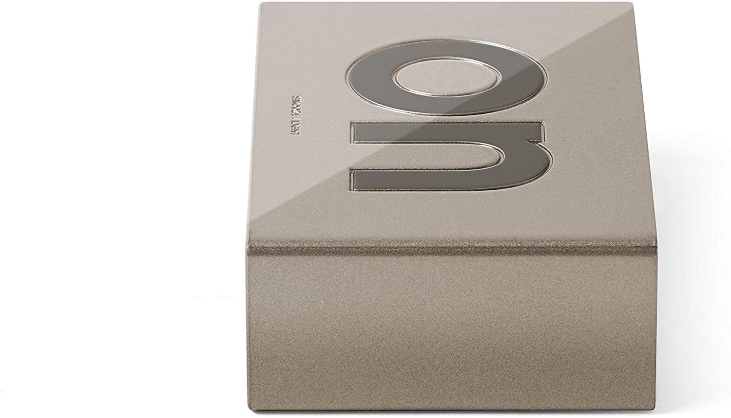 Lexon Flip+ LCD Alarm Clock Rubber Gold