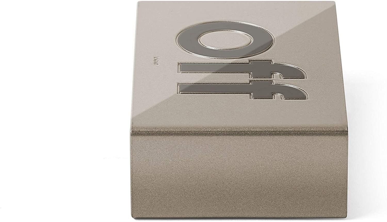 Lexon Flip+ LCD Alarm Clock Rubber Gold