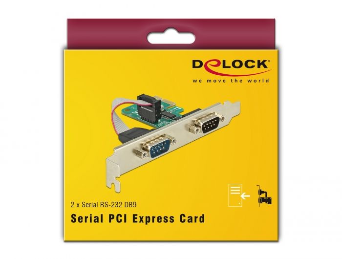 DeLock PCI Express Card > 2x Serial RS-232