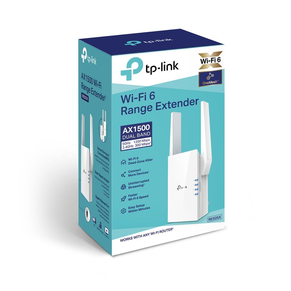 TP-Link RE505X AX1500 Wi-Fi Range Extender