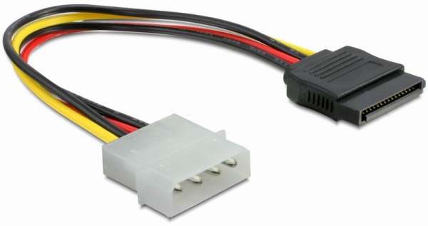 DeLock Power Cable SATA HDD > 4 pin male – straight