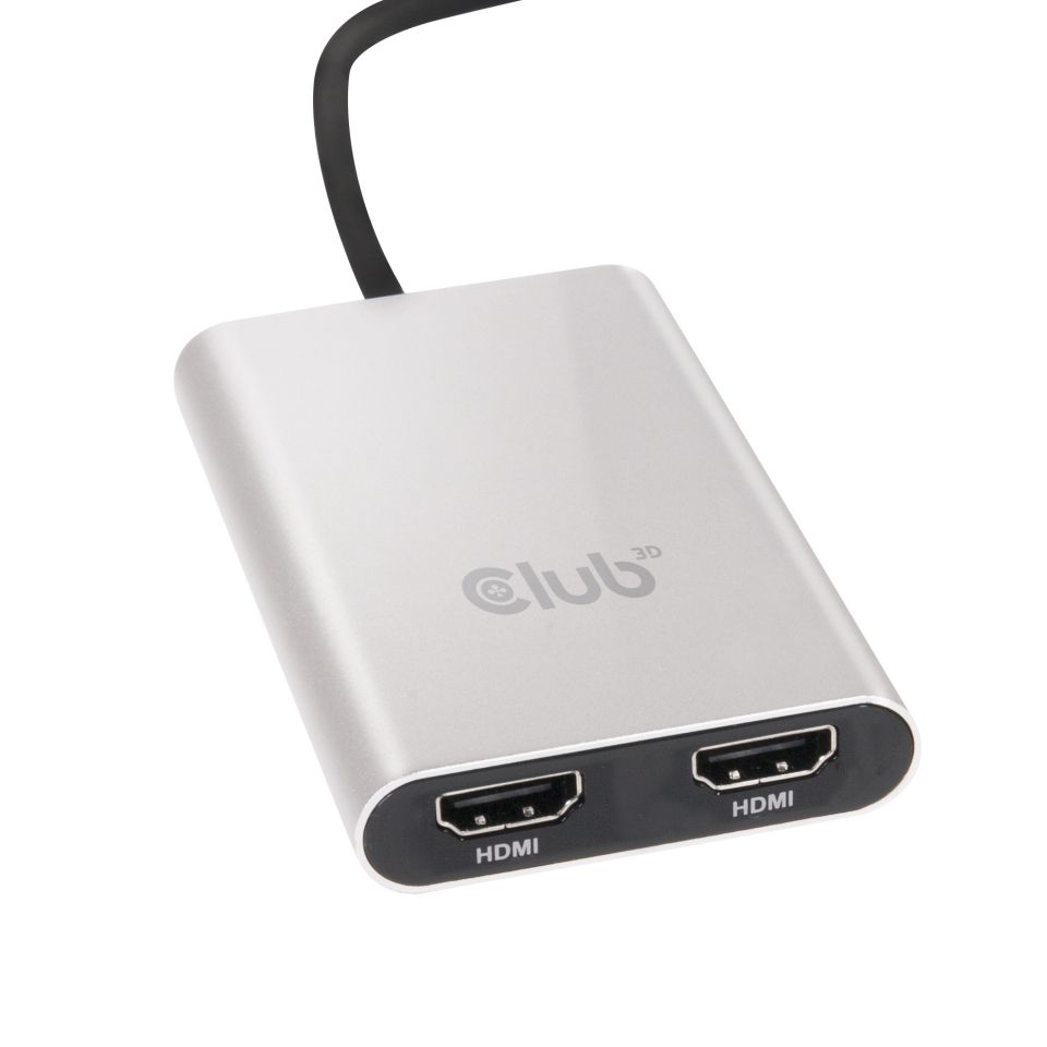 Club3D Thunderbolt 3 to Dual HDMI 2.0 4K60Hz UHD Adapter