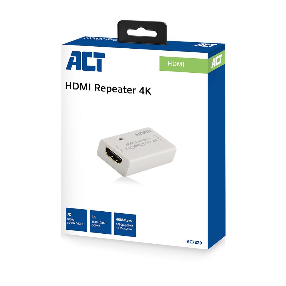 ACT AC7820 HDMI 2.0 Repeater 40m 3D/4K