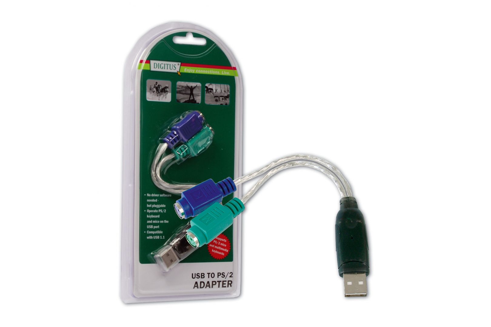 Digitus USB to PS/2 Adaptor,