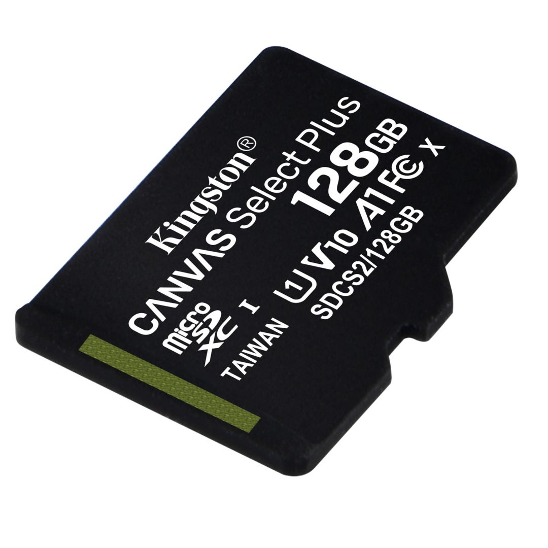 Kingston 128GB microSDXC Canvas Select Plus 100R A1 C10 Card adapter nélkül