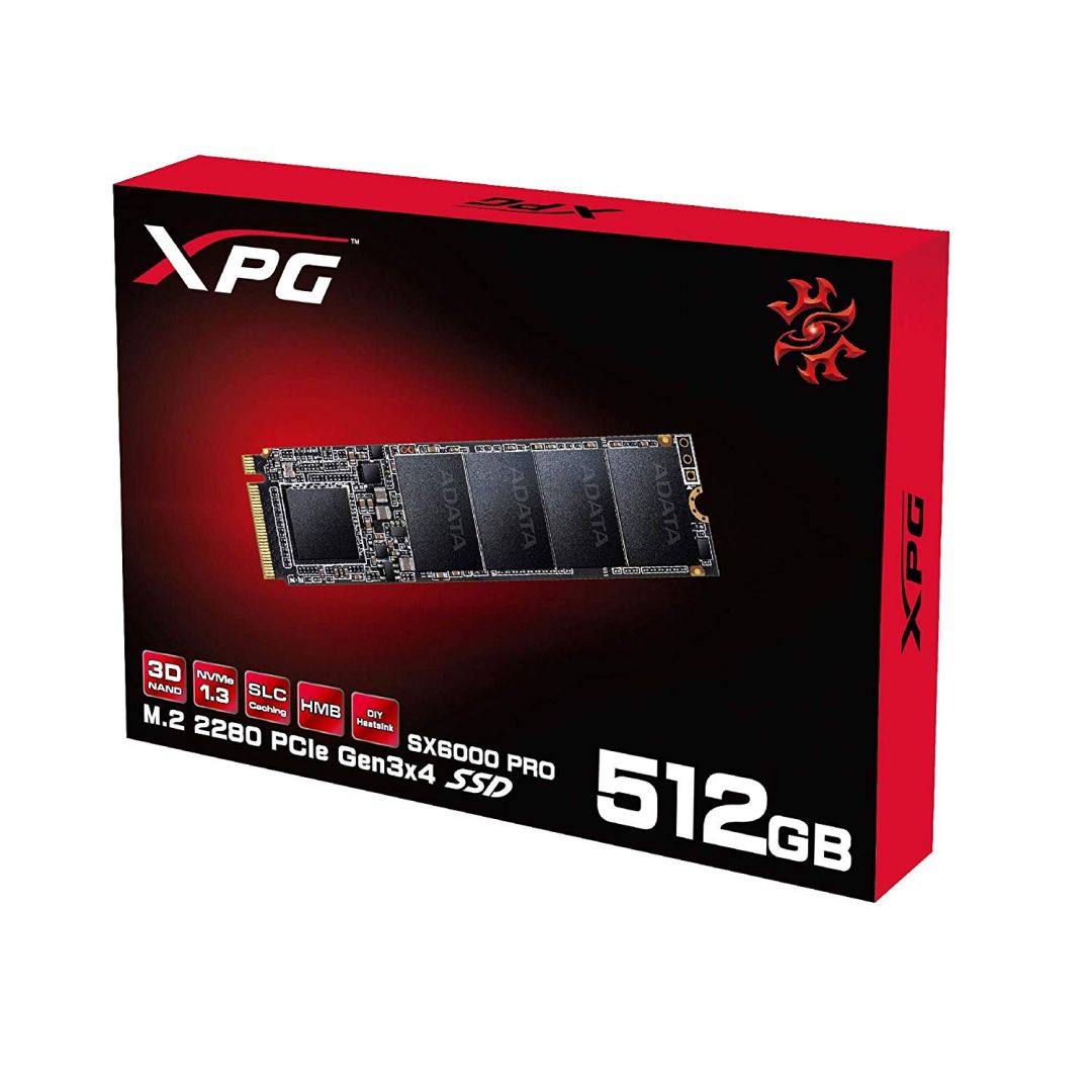 A-Data 512GB M.2 2280 SX6000 Pro Series ASX6000PNP-512GT-C