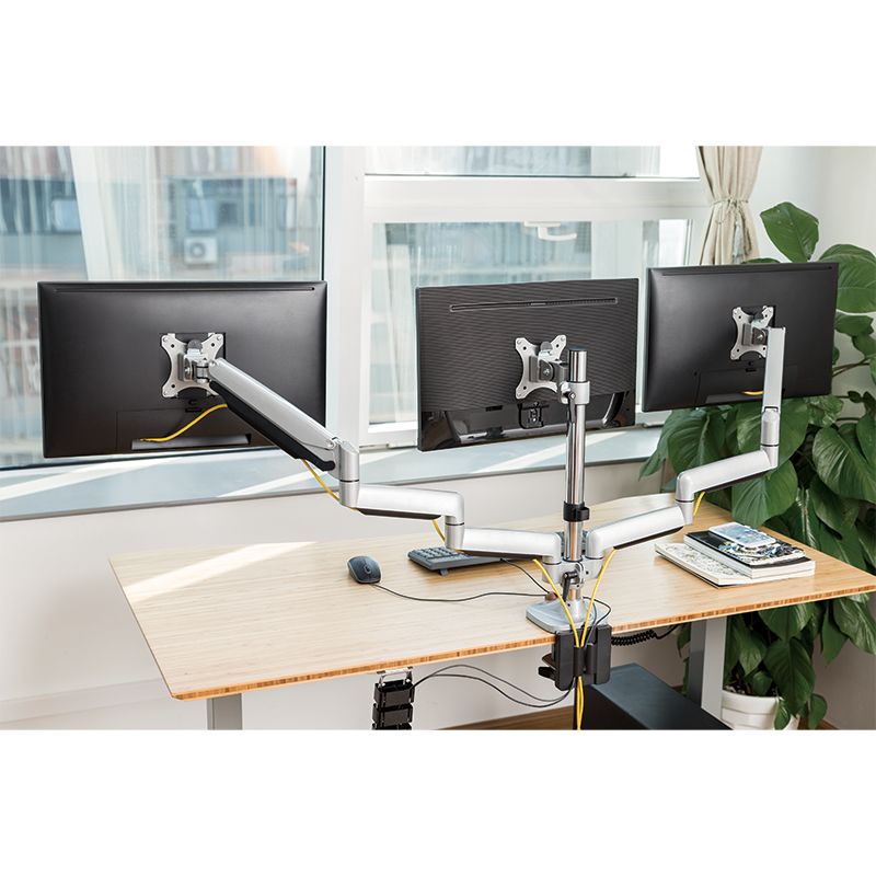 Logilink BP0052 Triple alumium monitor desk mount, tilt -90/+90, swivel -90/+90, level adjustment -90/+90