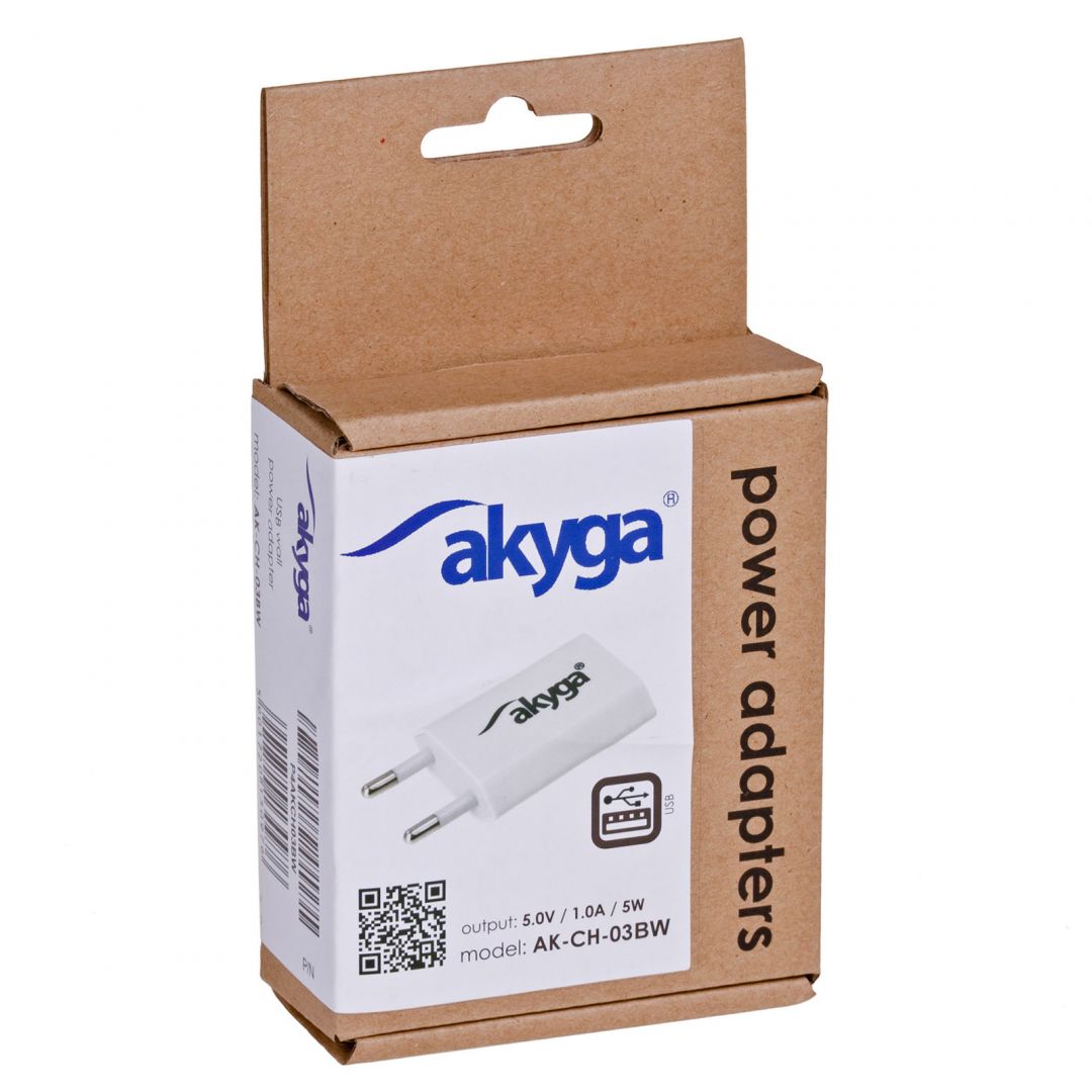 Akyga AK-CH-03 USB Adapter White