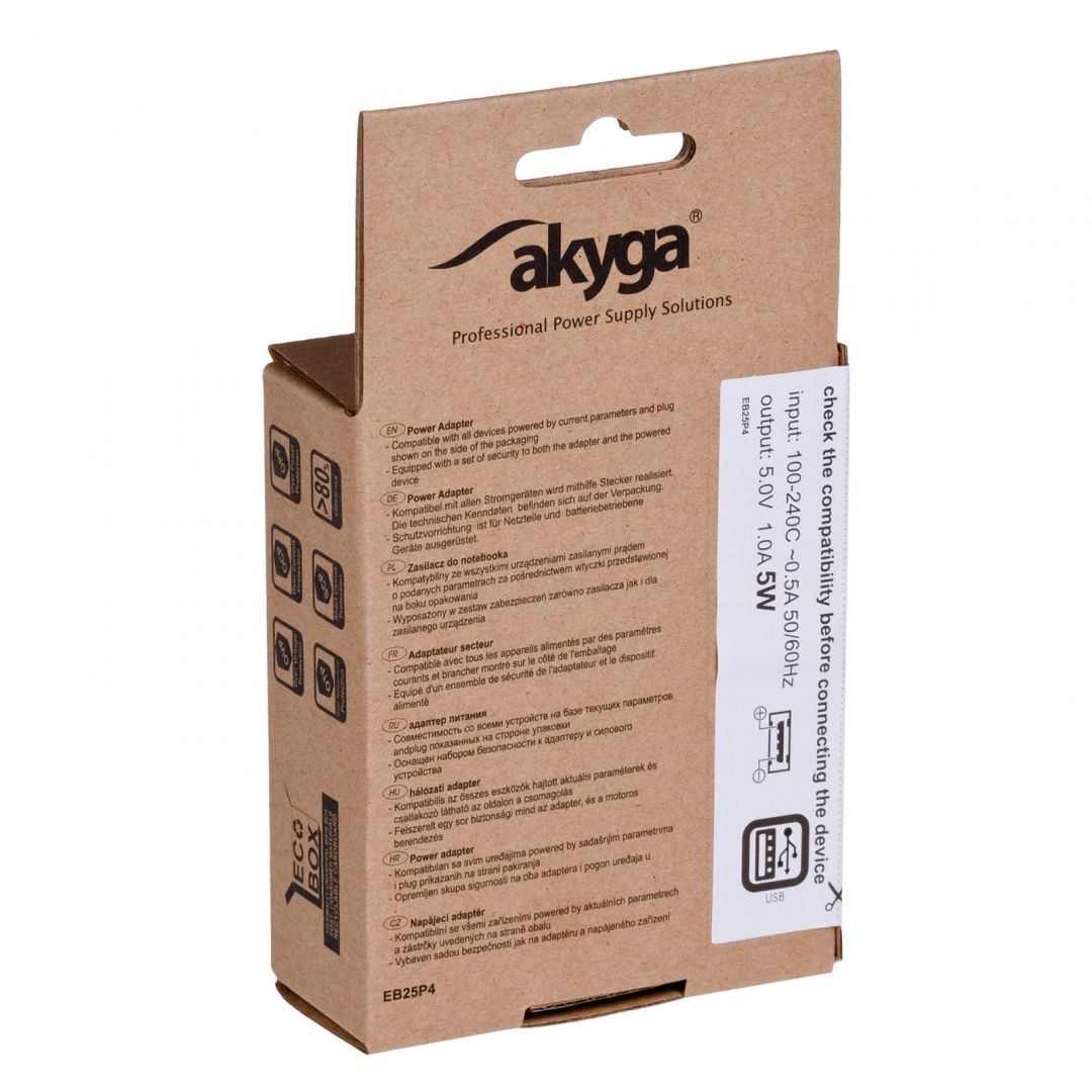 Akyga AK-CH-03 USB Adapter White