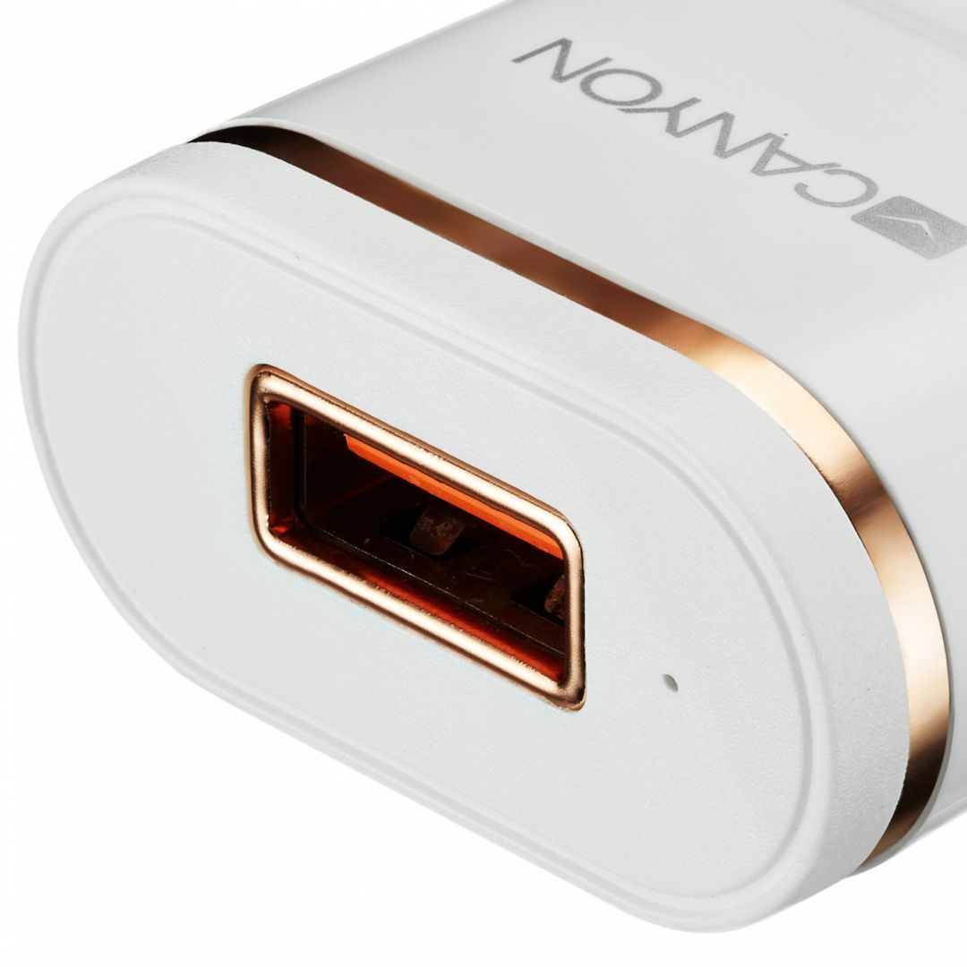 Canyon CNE-CHA01WR Universal Wall Charger White/Red