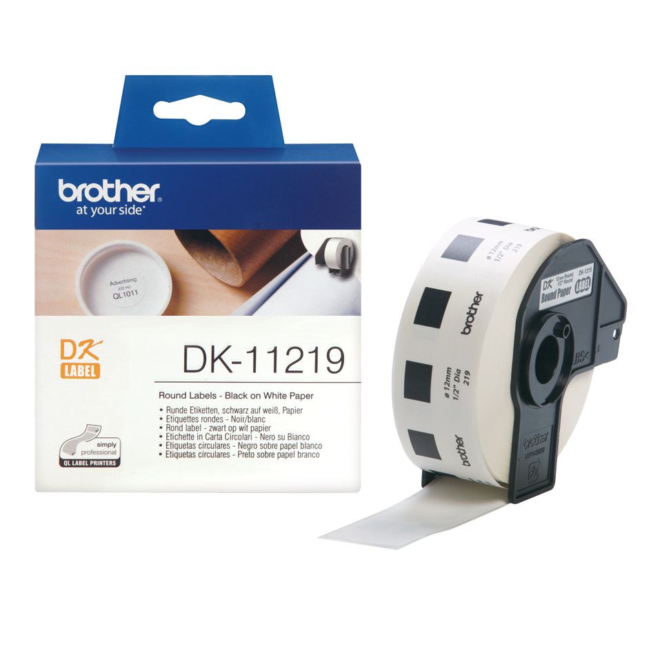 Brother DK-11219 elővágott öntapadós címke 400db/tekercs 29mm x 90mm White