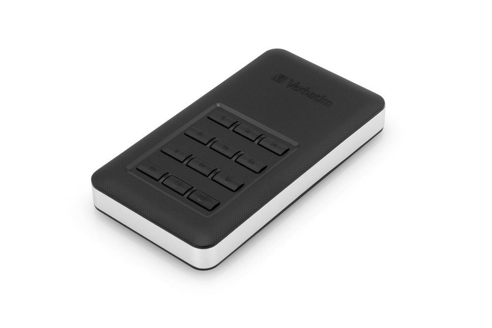 Verbatim 256GB USB3.1 Store 'n' Go Secure Portable SSD with Keypad Access
