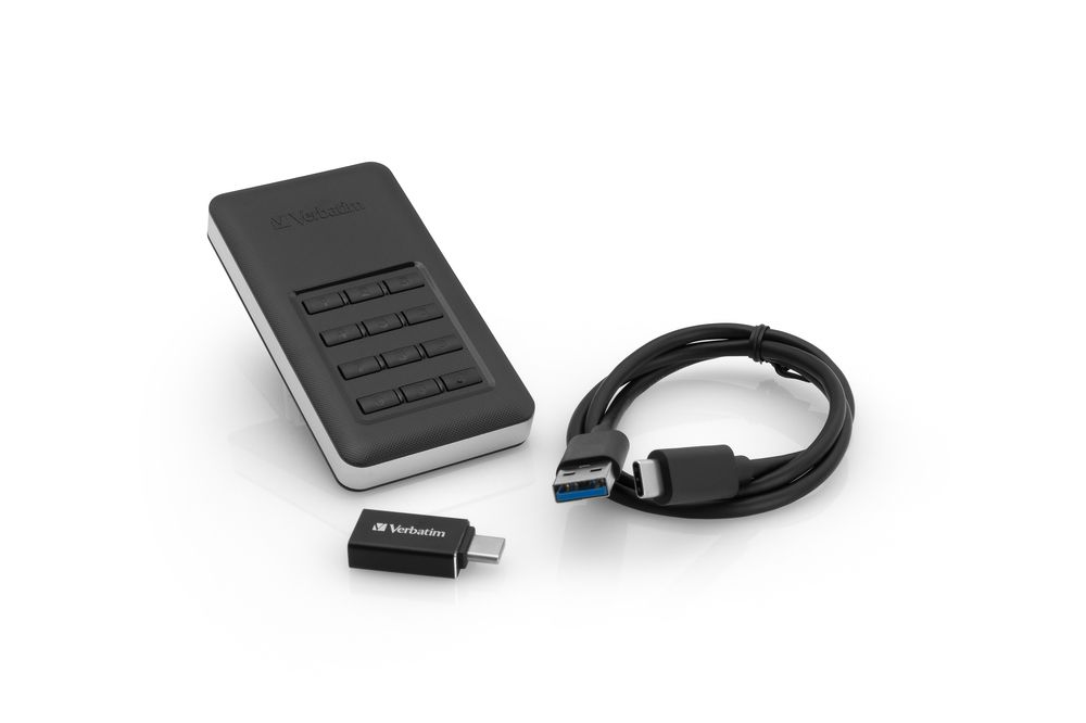 Verbatim 256GB USB3.1 Store 'n' Go Secure Portable SSD with Keypad Access