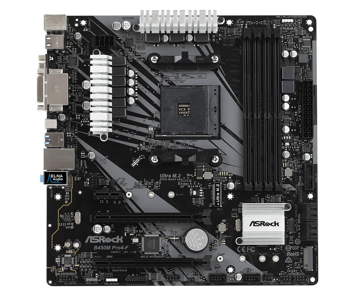 ASROCK B450M PRO4-F