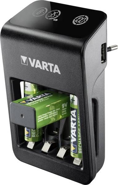 Varta LCD Plug-Plus NiMH AAA/AA/9V PP3 Charger