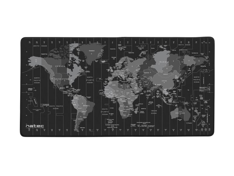 natec Time Zone Map Maxi mousepad