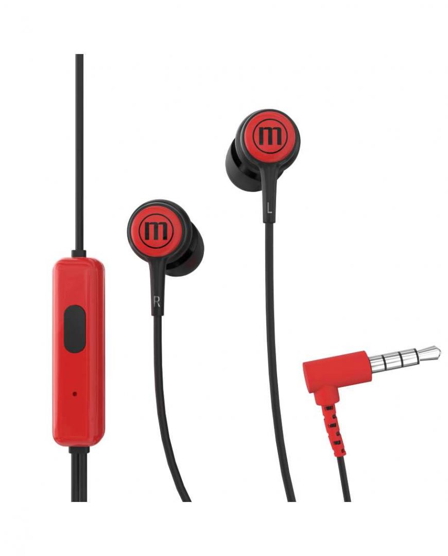 Maxell In-Tips Earphones Red