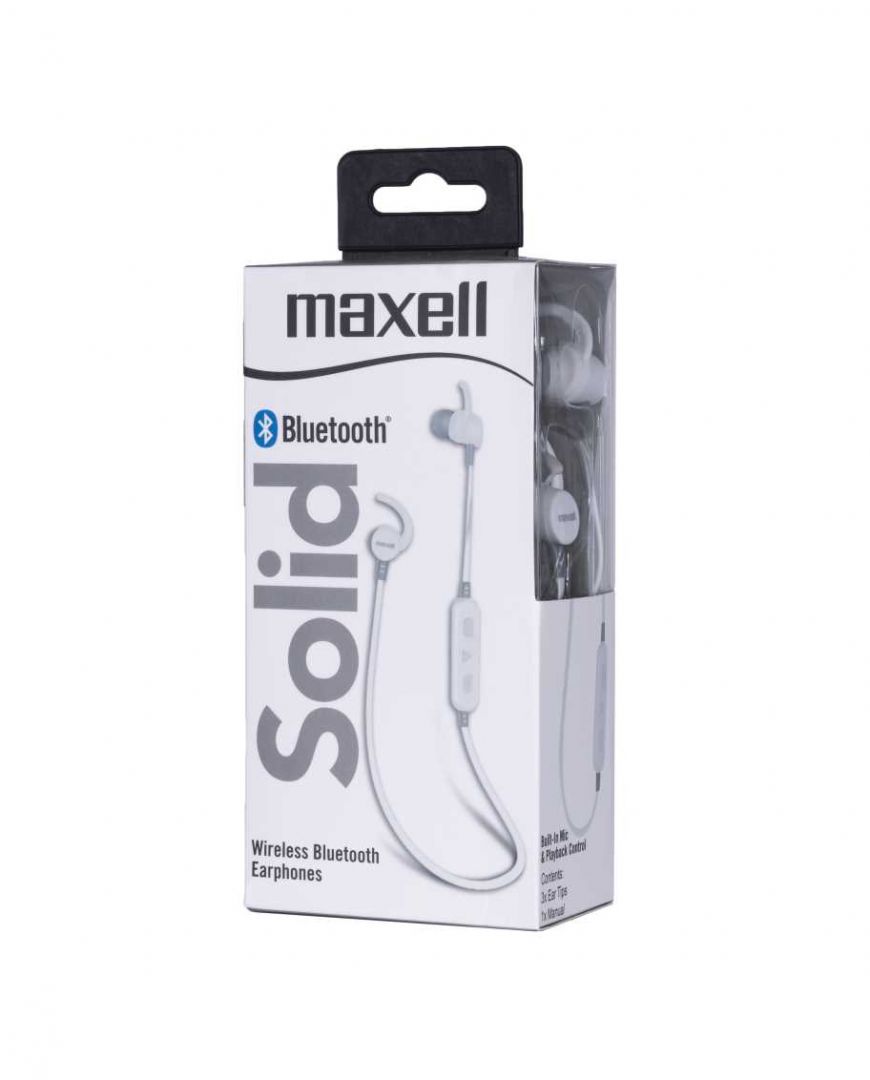 Maxell Solids BT Earphones Bone