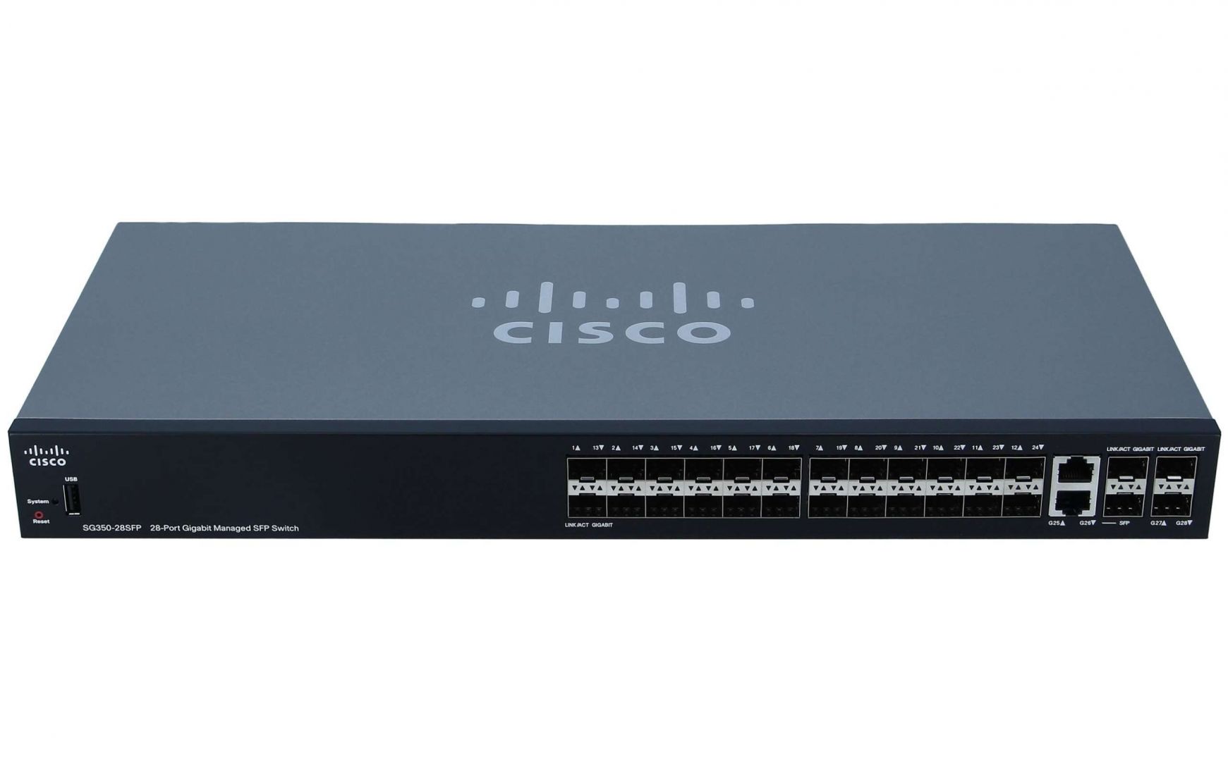 Cisco SG350-28SFP 28-Port Gigabit Managed SFP Switch