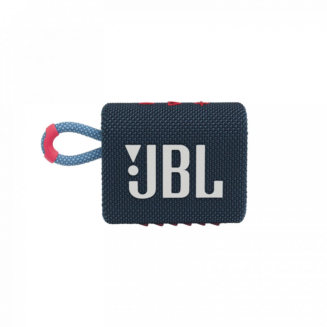 JBL Go 3 Bluetooth Portable Waterproof Speaker Blue/Red