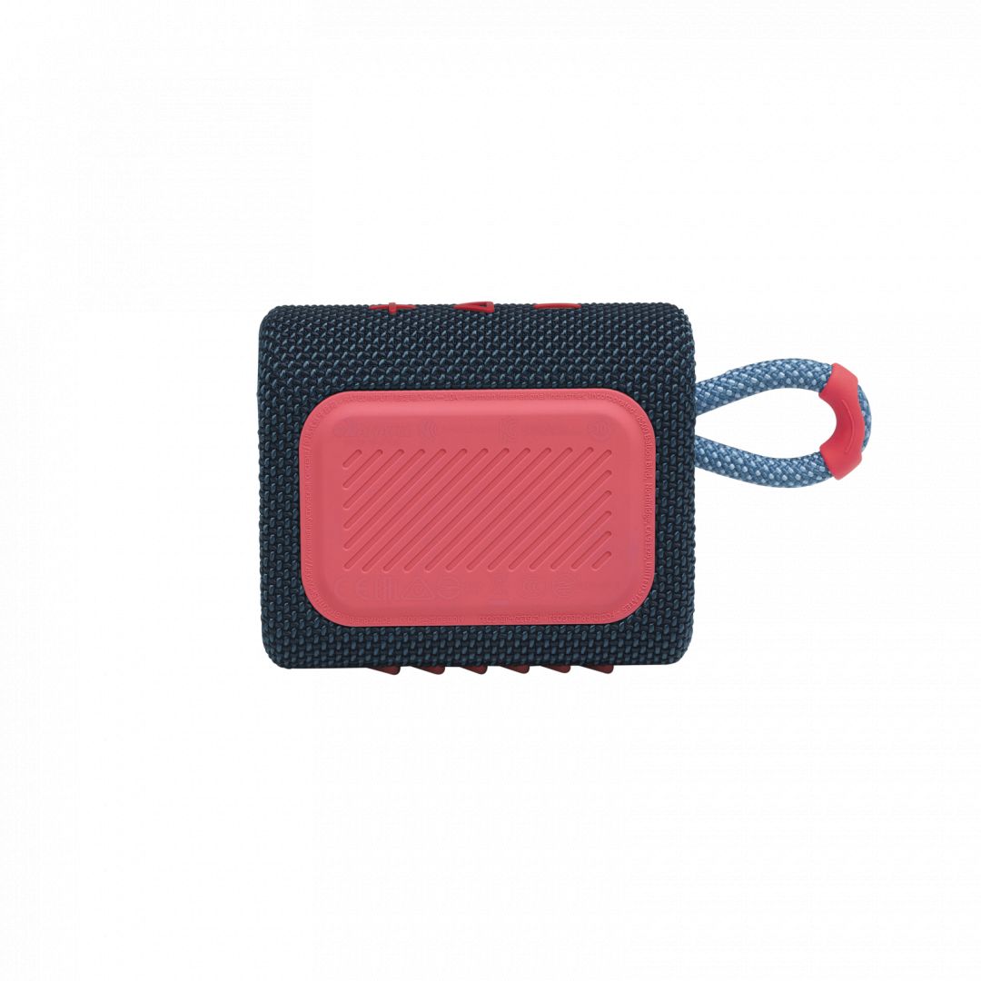 JBL Go 3 Bluetooth Portable Waterproof Speaker Blue/Red