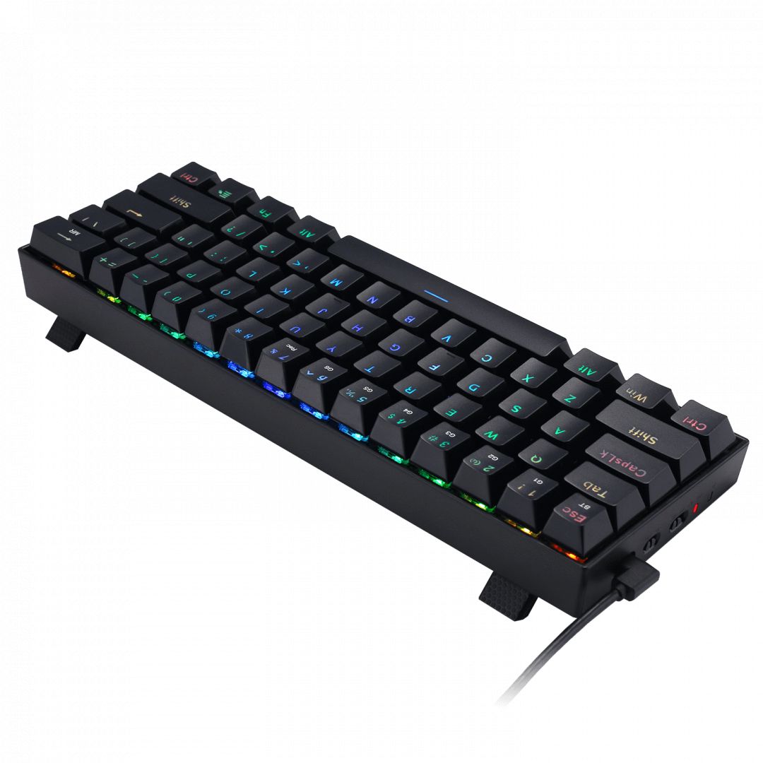 Redragon K530 Draconic Compact RGB Wireless Brown Mechanical Tenkeyless Designed Bluetooth Gaming Keyboard Black HU