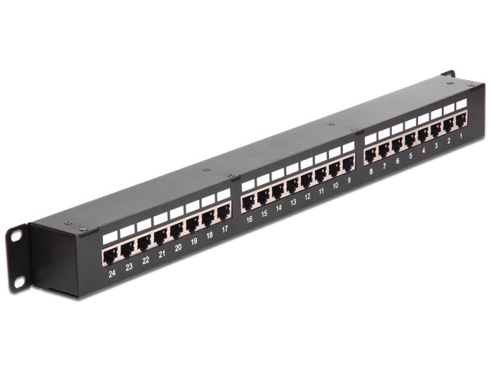 DeLock 19″ Coupler Patch Panel 24 Port Cat.6
