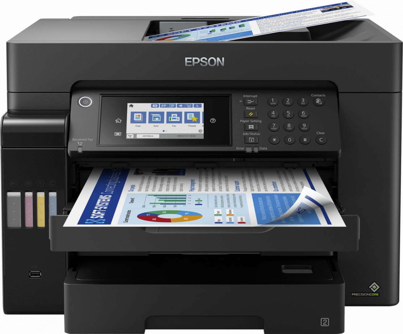 Epson EcoTank L15160 wireless tintasugaras nyomtató/másoló/síkágyas scanner/fax