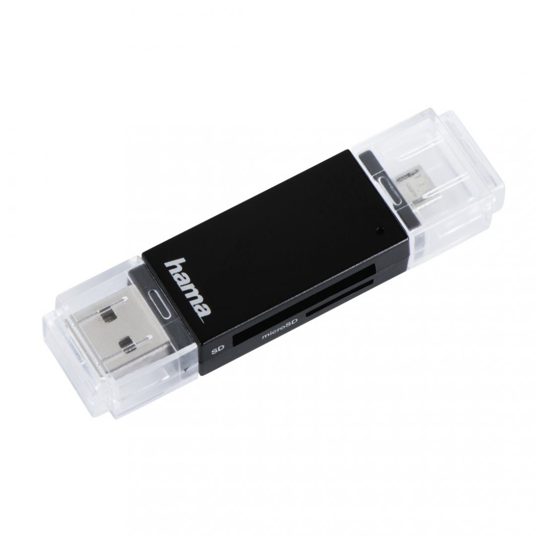 Hama Basic USB2.0 OTG CardReader SD/microSD Black
