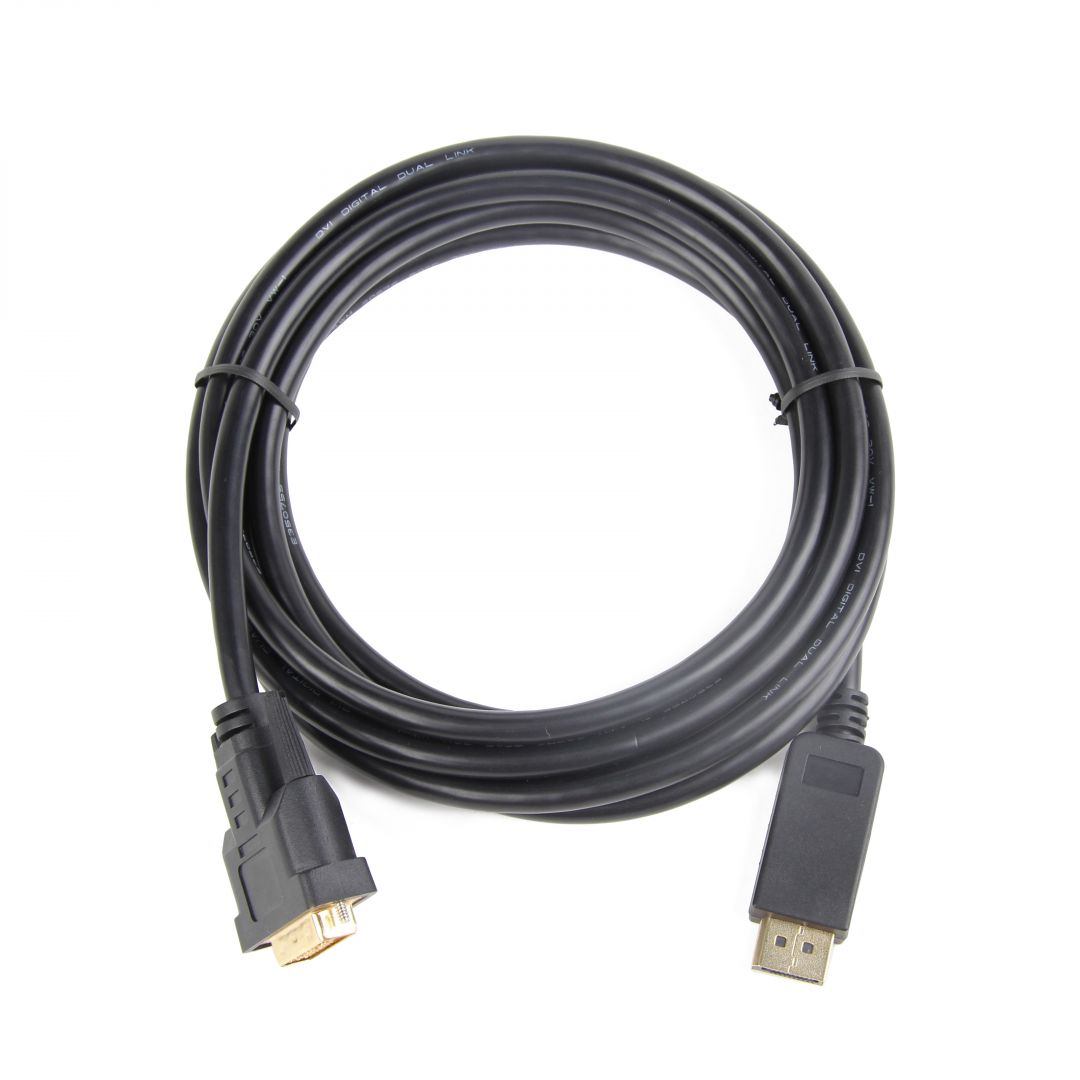 Gembird CC-DPM-DVIM-1M DisplayPort to DVI-D (Dual Link) adapter cable 1m Black