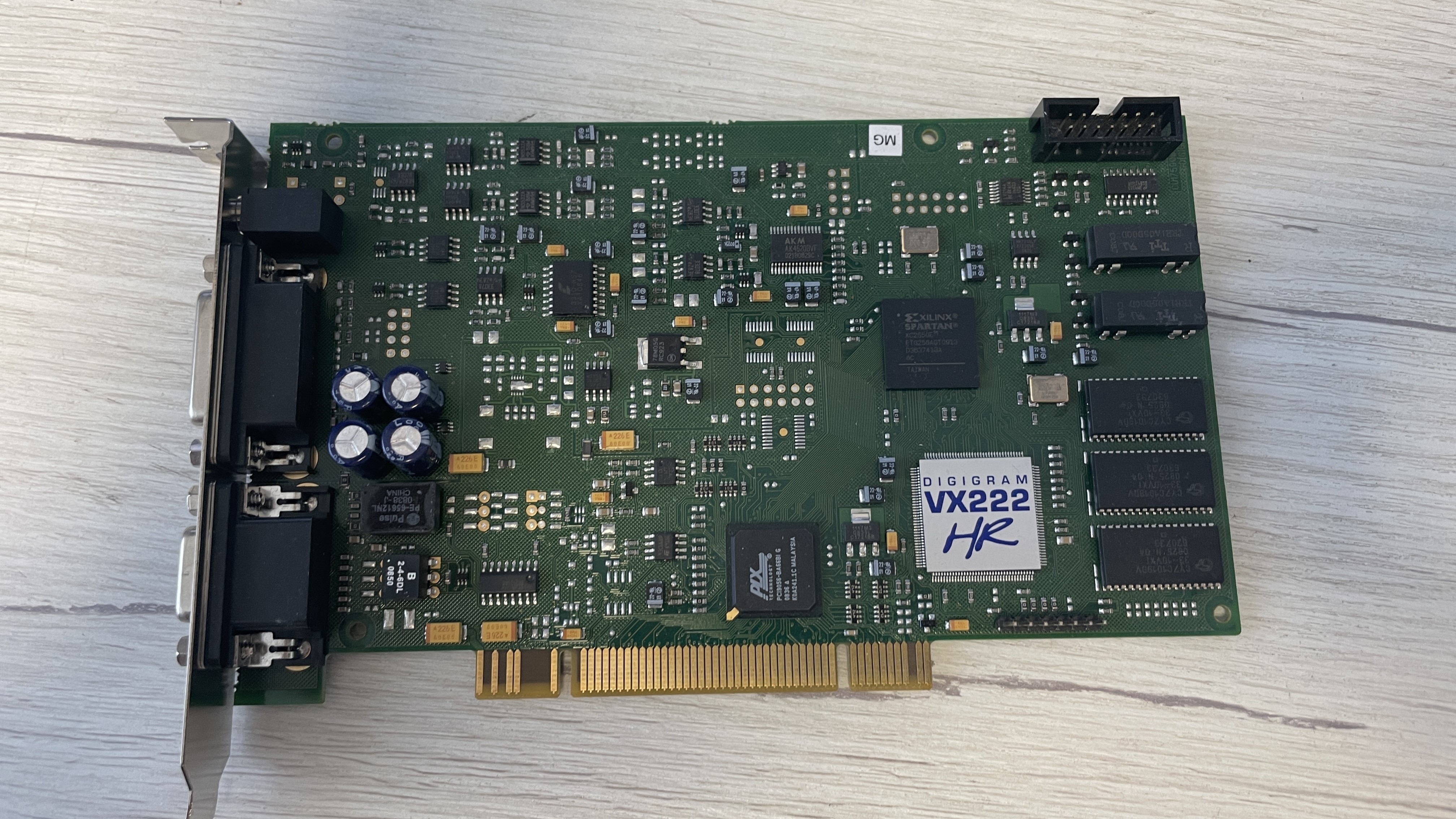 Digital Broadcast Sound Digigram Card VX222HR Balanced Bare Analog AES