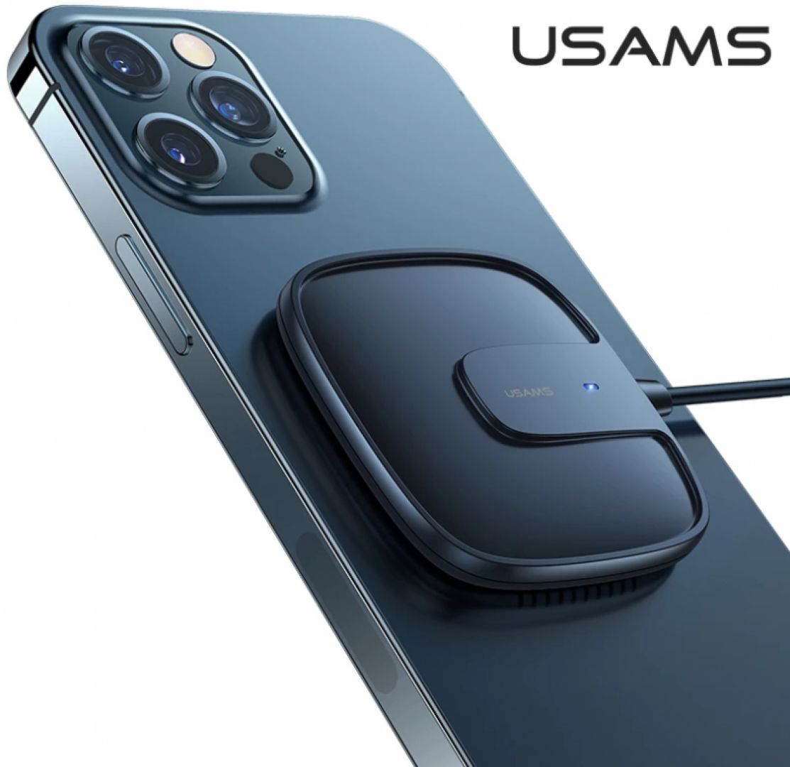 Usams W1 Extra-thin Magnetic Fast Wireless Charger Black