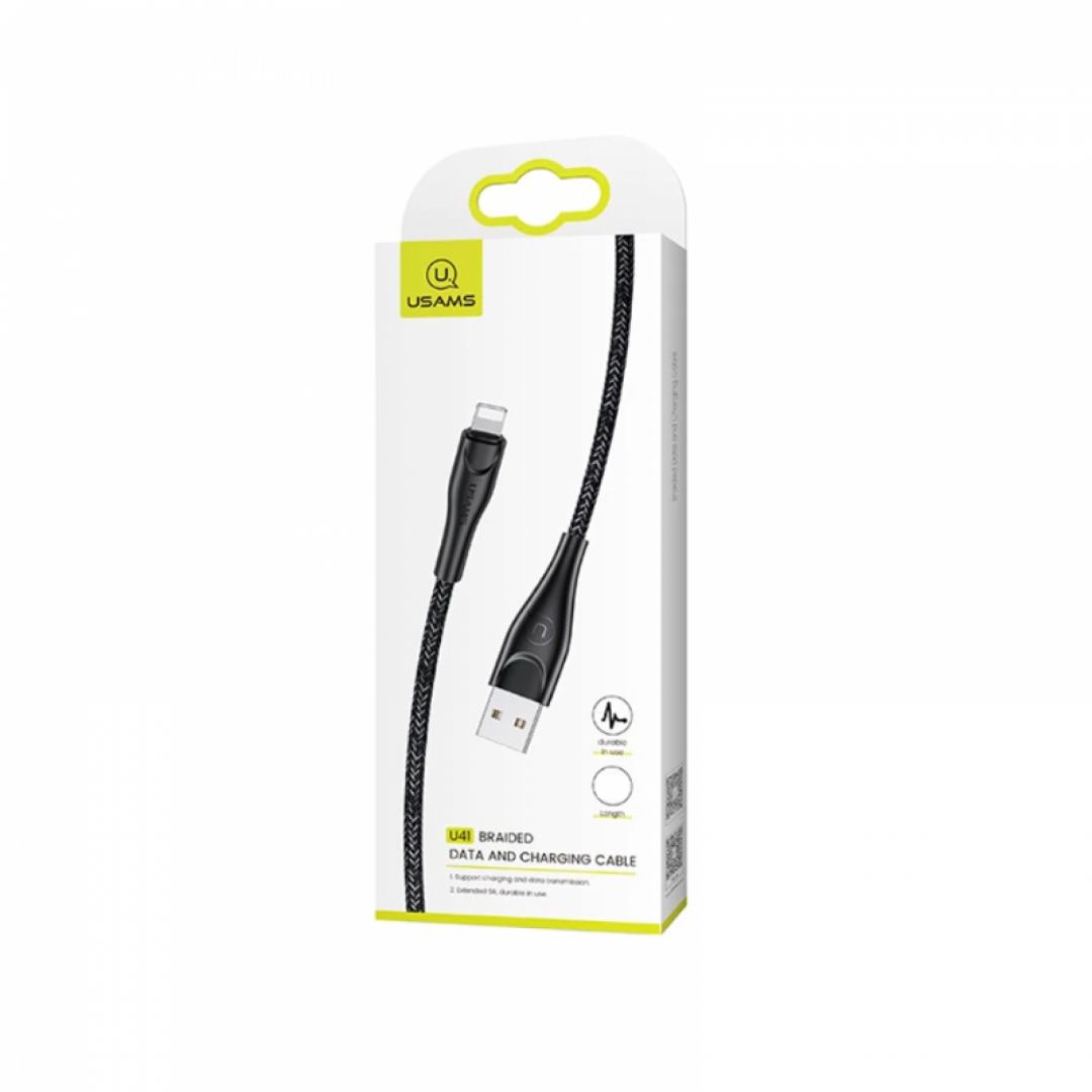 Usams U41 Braided Data and Charging Cable 3m Black