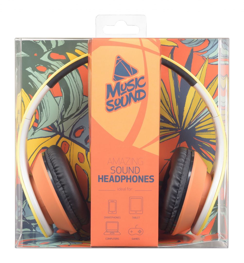 MUSICSOUND SUSIC SOUND headphones with headband, collection 2018, pattern 5