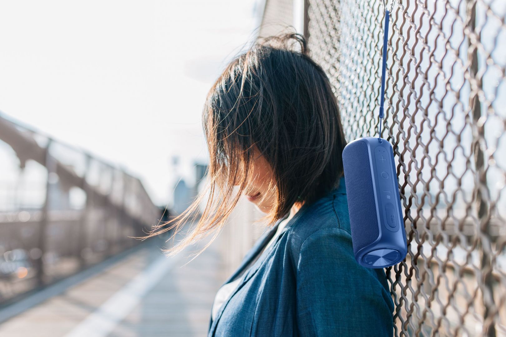 Cellularline Bireless Thunder waterproof speaker, AQL? certification, blue