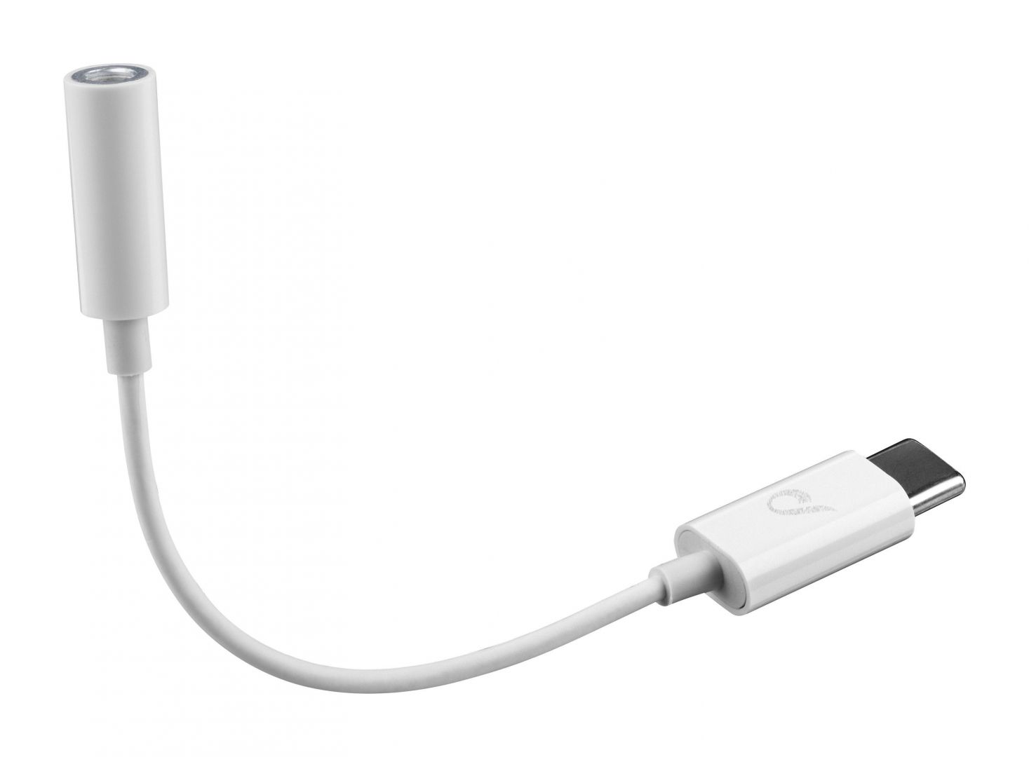Cellularline Music Enabler adapter from USB-C connector to 3.5 mm jack, white