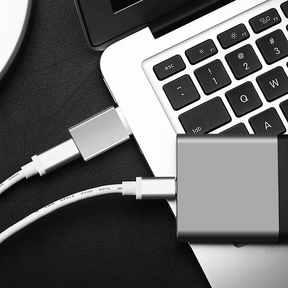 FIXED Aluminum reduction Link USB-C to USB-A, gray