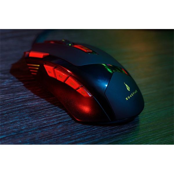 SUREFIRE Eagle Claw 9-Button RGB Gaming Mouse Black