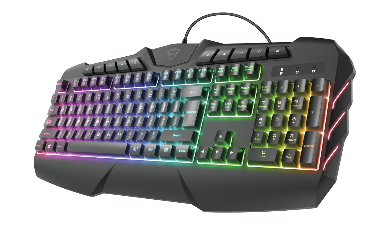 Trust GXT 881 ODYSS Semi-Mechanical Keyboard Black HUN