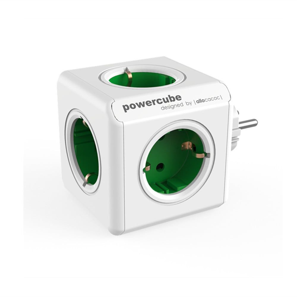 Allocacoc PowerCube Original White/Green