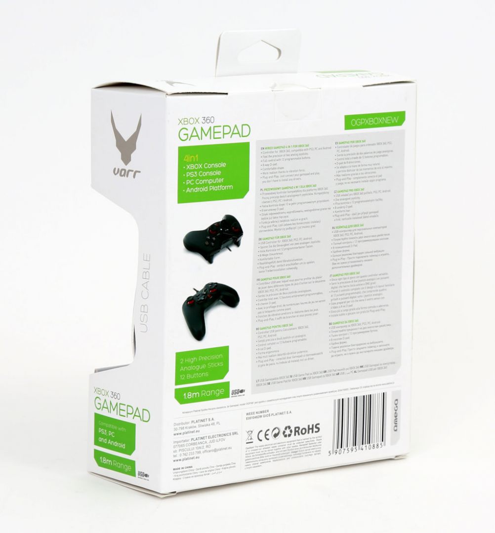 Omega Flanker USB Gamepad Black