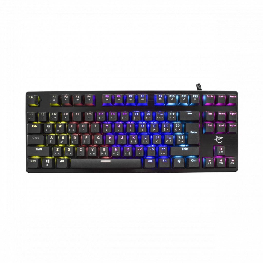 White Shark GK-1925 Spartan RGB Mechanikus keyboard Black US