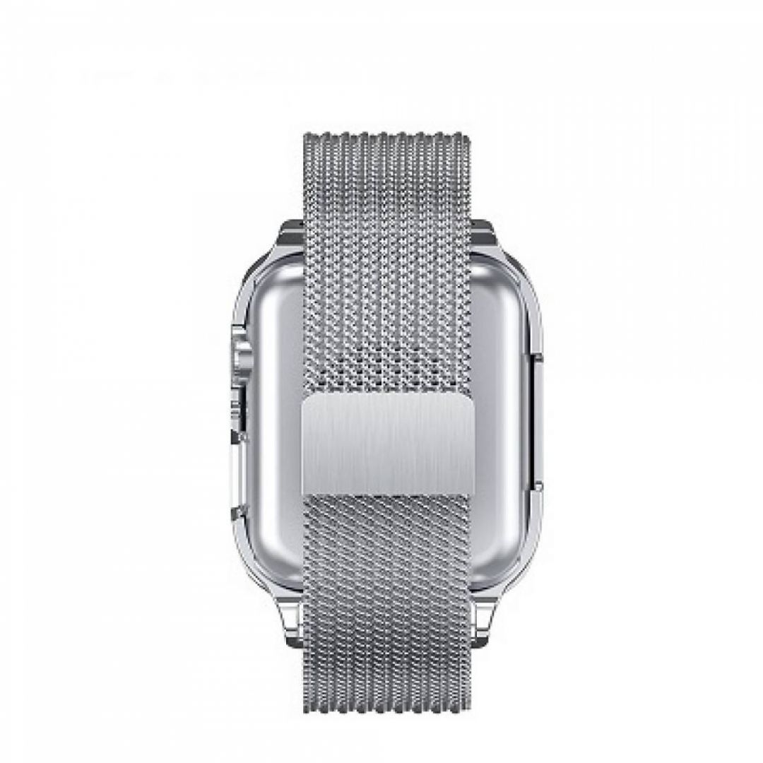 Usams ZB68IW2 Magnetic Loop Strap For Apple Watch 44mm Silver